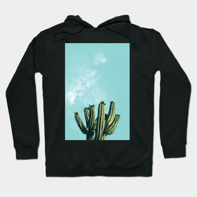 Boho Mexican Desert Cactus Succulent Hoodie by Inogitna Designs